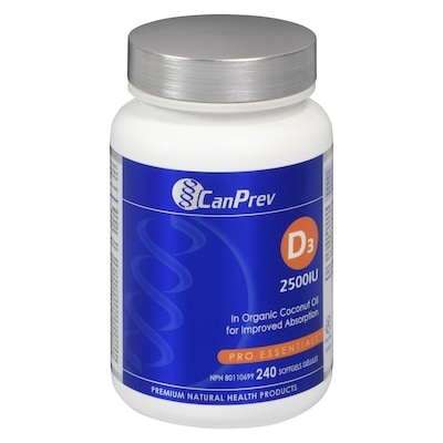 CanPrev Pro Essentials D₃ 2500 Iu 240 ea, $0.10/1ea