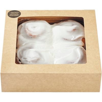 null Cinnamon Buns with Danish Icing, 4 Pack 384 g, $1.56/100g