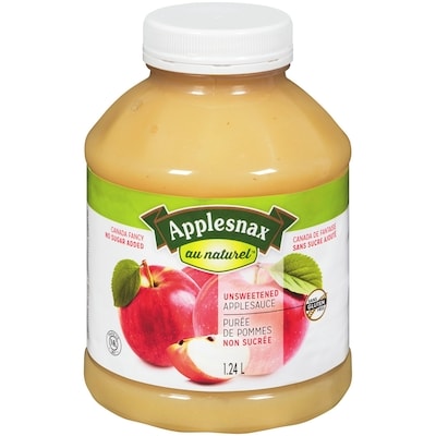 Applesnax Au naturel purée de pommes non sucrée 1.24 l, 0,47 $/100ml