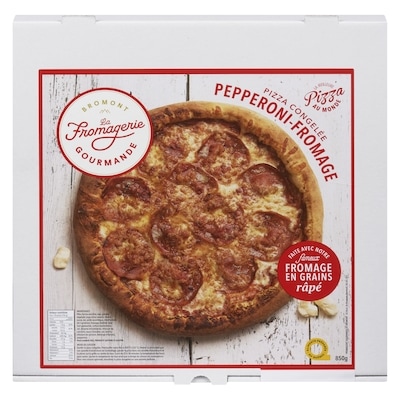 Bromont La Formagerie Gourmand Pizza congelée pepperoni-fromage 850 g, 2,47 $/100g