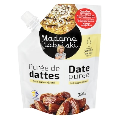 Madame Labriski Purée de dattes saveur vanille 350 g, 2,28 $/100g