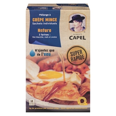Capel Foods Mélange à crêpe mince nature 400 g, 2,00 $/100g