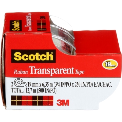 Scotch Transparent Tape 1 ea, $1.00/1ea