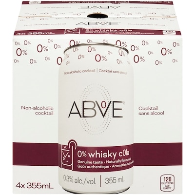 Above Non-Alcoholic Cocktail Whiskey & Cola 4x355.0 ml, $0.53/100ml