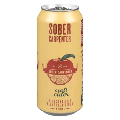 Sober Carpenter Cidre désalcoolisé arômatisé cidre artisanal 473 ml, 0,74 $/100ml