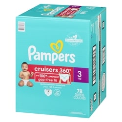 Pampers Cruisers 360 Diapers Size 78 Count 78 ea Real