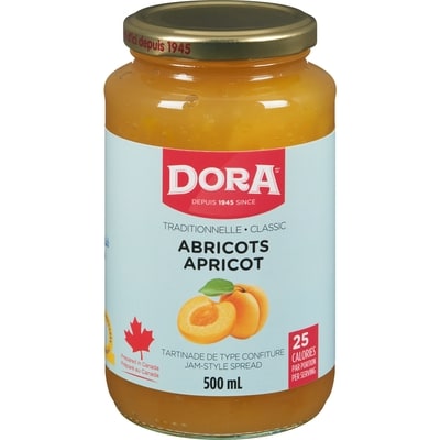 Dora Tartinade de type confiture abricots traditionnelle 500 ml, 1,00 $/100ml