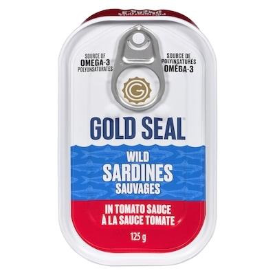 GoldSeal Sardines sauvages à la sauce tomate 125 g, 1,43 $/100g