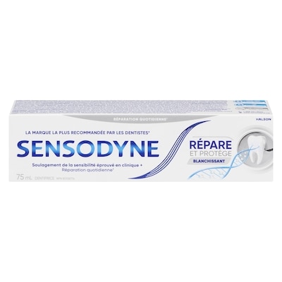 Sensodyne Rèpare et protège dentifrice blanchissant 75 ml, 11,99 $/100ml