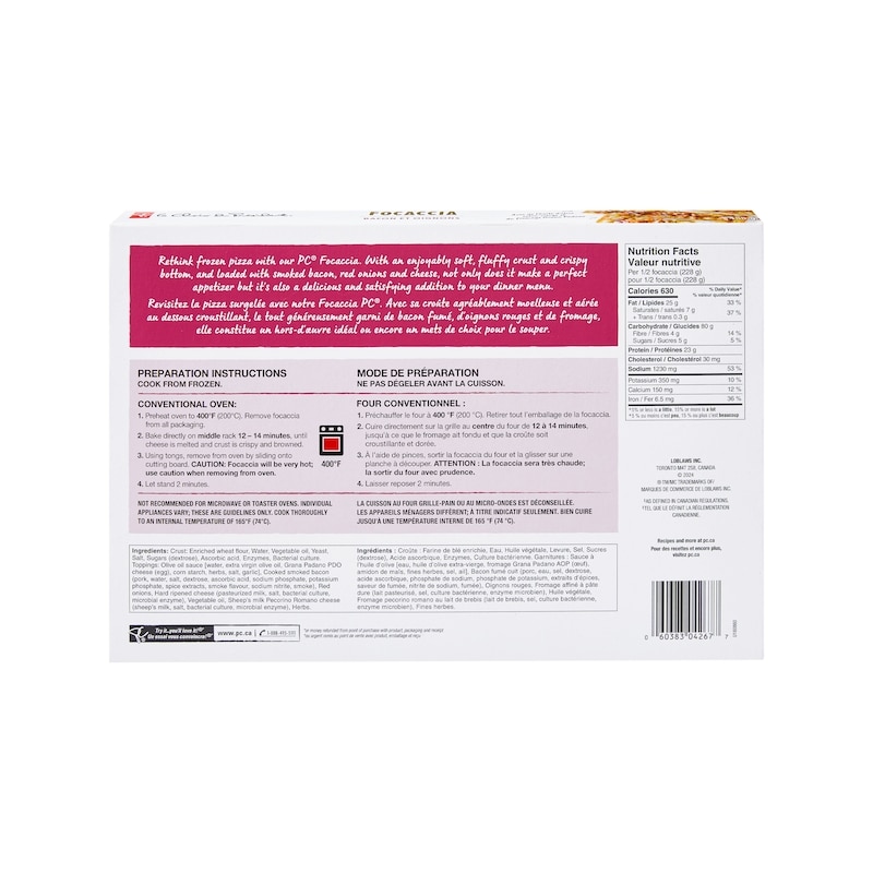 Bacon and Onion Focaccia 