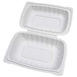Eco-Packaging 9X6 PP Hinged Container 1-Compartment, Pack of 100 100 ea, $0.33/1ea