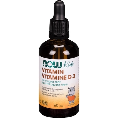 Now Kids Vitamin D-3 100 Iu Liquid Drop 60 ml, $26.65/100ml