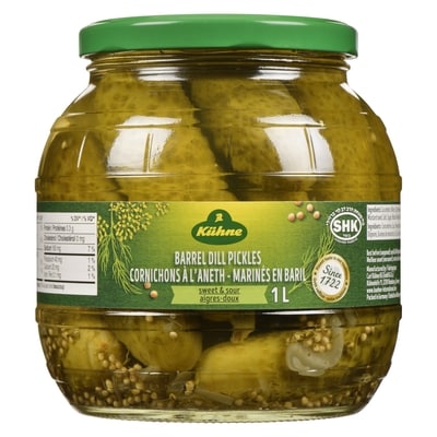 Cornichons à l'aneth - marinés en barril aigres-doux