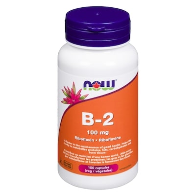 Now B-2 Riboflavin 100 Mg 100 ea, $0.11/1ea
