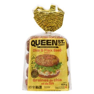 Queen St. Bakery Superfood bagels graines de chia et de lin 464 g, 2,15 $/100g