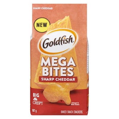 Pepperidge Farm Mega Bites Sharp Cheddar 167 g, $2.09/100g