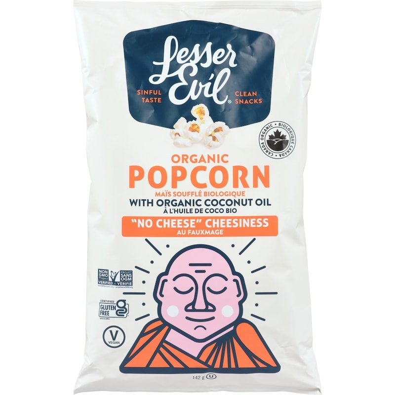 Organic Popcorn No Cheese Cheesiness