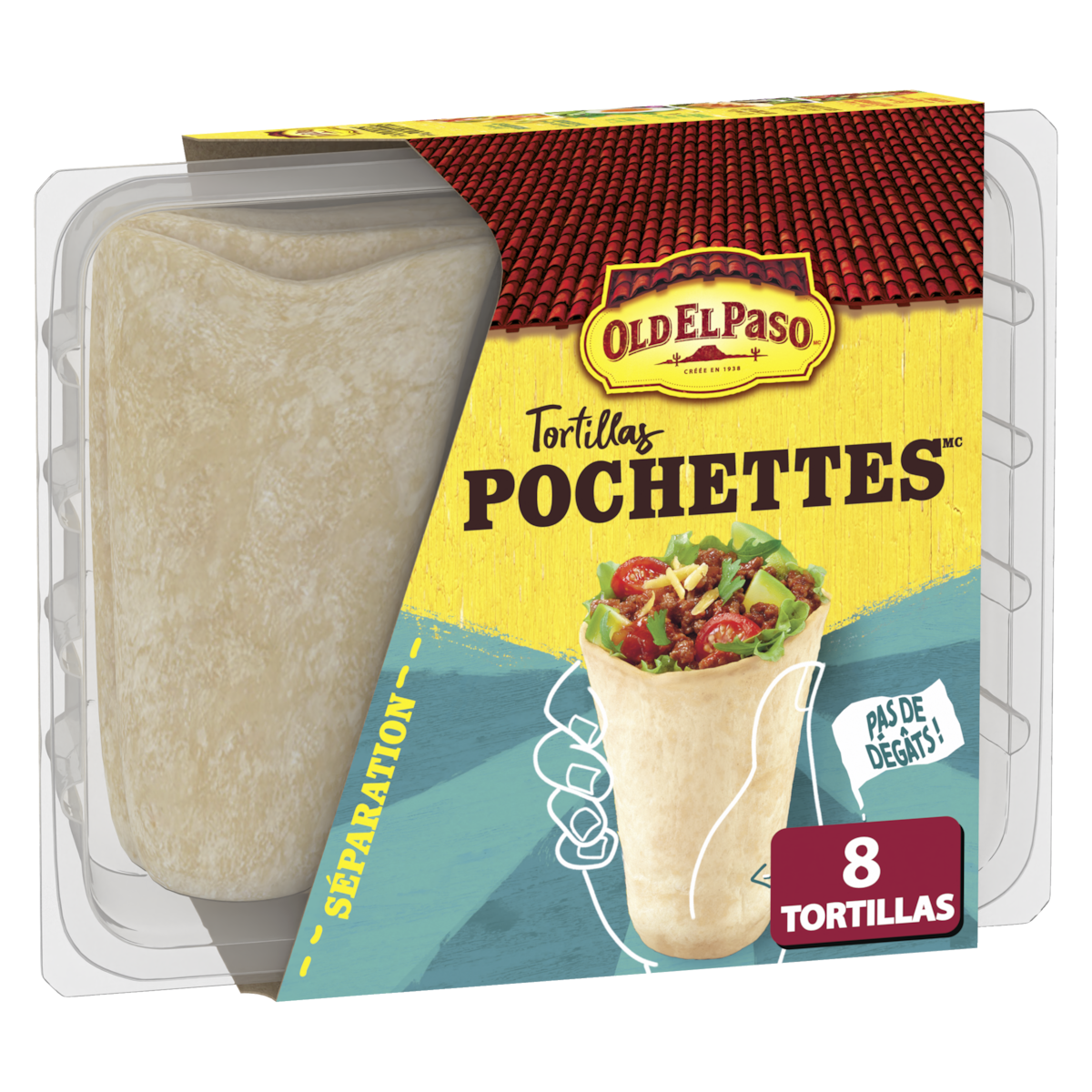 Old El Paso Ensemble de dîner tortilla pochettes 8 pochettes 238 g, 1,89 $/100g