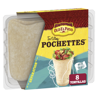 Old El Paso Ensemble de dîner tortilla pochettes 8 pochettes 238 g, 1,89 $/100g