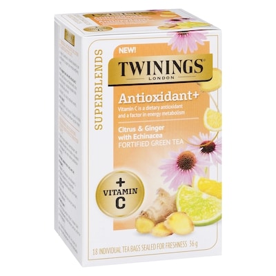 Superblends Fortified Green Tea Citrus & Ginger With Echinacea