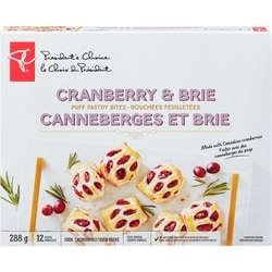 President's Choice Cranberry & Brie Puff Pastry Bites 288 g, $3.47/100g