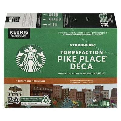 Starbucks Torréfaction pike place déca café moulu torréfaction moyenne 297.67 g, 9,06 $/100g