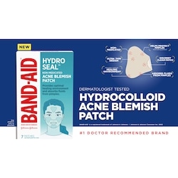 Band-Aid Hydro Seal Acne Blemish Patch - Hydrocolloid Pimple Patches, Face  Pimple Spot Care - 7 ea | Zehrs