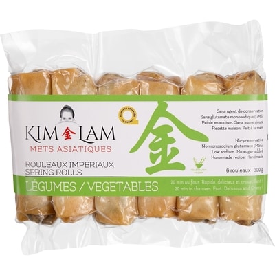 Kim Lam Vegetables Spring Rolls 300 g, $5.00/100g