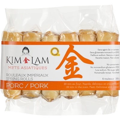 Kim Lam Rouleaux impériaux porc 300 g, 4,66 $/100g