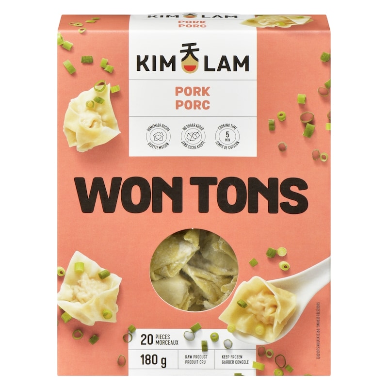 Pork Wontons, Preservative Free, 20 Pieces
