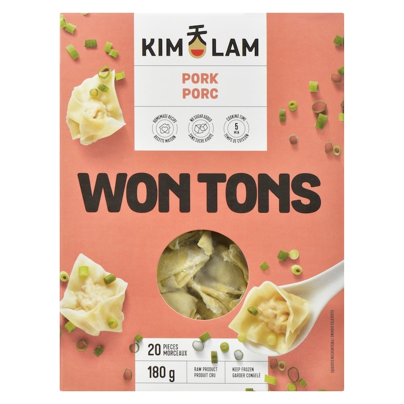 Pork Wontons, Preservative Free, 20 Pieces
