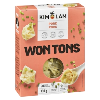 Wontons de porc, sans agent de conservation, 20 morceaux