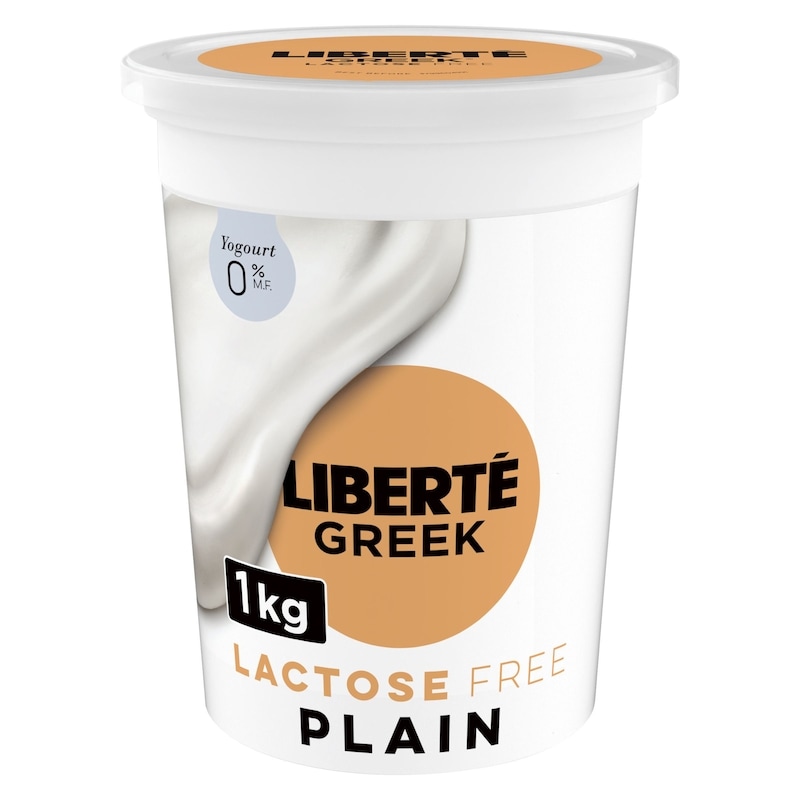 Liberte Greek 0% Lactose Free Yogurt, Plain, High Protein - 1000 g