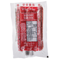 Wing Wing Chinese Pork Sausage 375 g, $2.00/100g
