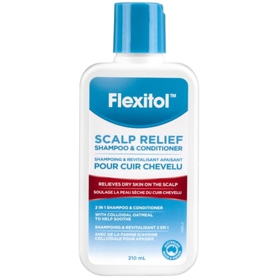 Flexitol Shampooing et Revitalisant apaisant pour le cuir chevelu qui démange 210 ml, 7,38 $/100ml