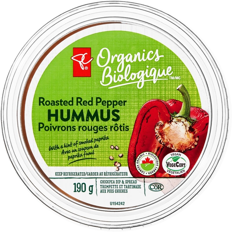 Organics Roasted Red Pepper Hummus