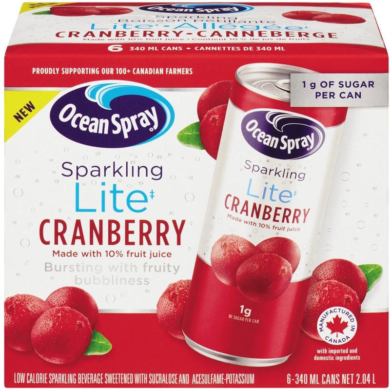 cranberryページ Ocean Spray Sparkling Lite Cranberry - 6x340.0 ml | Your