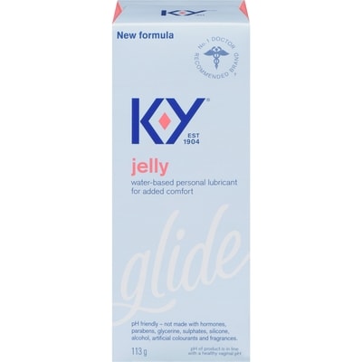 K-Y Jelly Water-Based Personal Lubricant For Added Comfort Glide 113 g, $8.84/100g