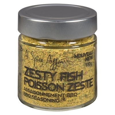 A Spice Affair Zesty Fish Rub 110 g, $10.90/100g
