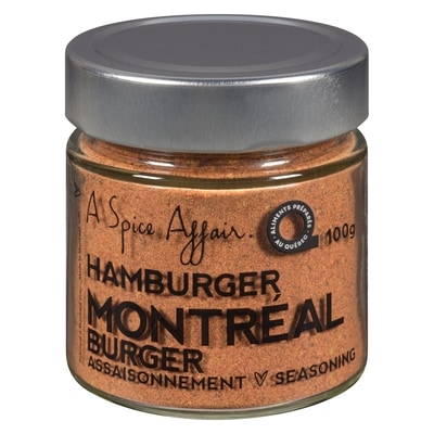 A Spice Affair Montreal Burger Seasoning 100 g, $9.99/100g