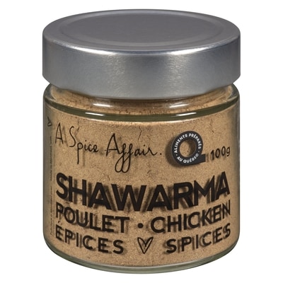 A Spice Affair Shawarma Chicken Spices 100 g, $11.99/100g