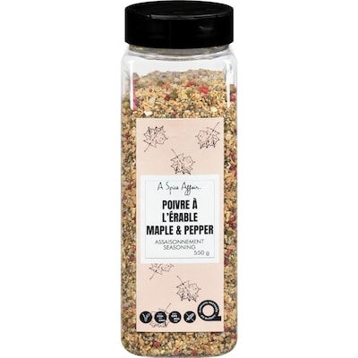 A Spice Affair Seasoning Maple & Pepper 550 g, $3.82/100g