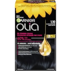 Olia Permanent Hair Dye No Ammonia and Oil Powered, 1 pack Black Sapphire