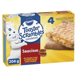 Pillsbury Toaster Scrambles Pâtisseries, Oeuf, Saucisse et Sauce au Fromage 204 g, 1,96 $/100g