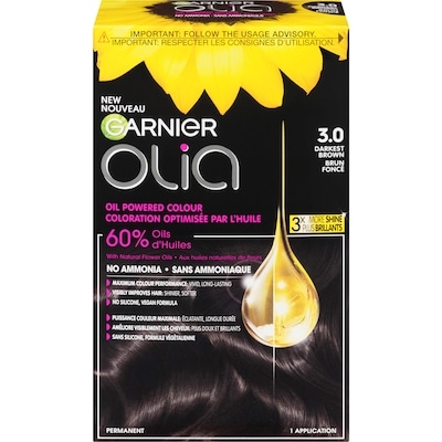 Garnier Olia Oil Powered Colour 3.0 Darkest Brown 1 ea, $13.11/1ea
