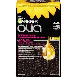 Olia Permanent Hair Dye No Ammonia and Oil Powered, 1 pack Black Chocolate