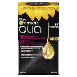 Olia Permanent Hair Dye No Ammonia and Oil Powered, 1 pack Black Platinum