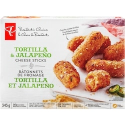 President's Choice Tortilla and Jalapeno Cheese Sticks 345 g, $3.19/100g