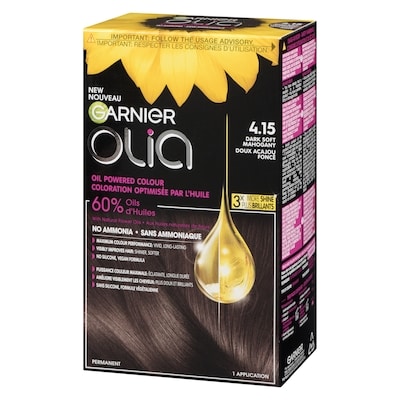 Olia Coloration Permanente Sans Ammoniaque Optimisée par l'Huile, 1 unité Doux Acajou Foncé