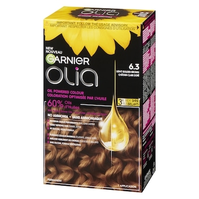 Olia Coloration Permanente Sans Ammoniaque Optimisée par l'Huile, 1 unité Châtain Clair Doré